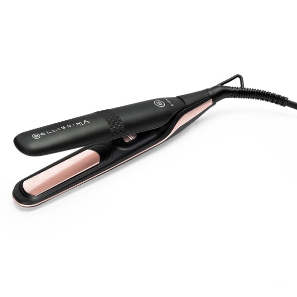 Bellissima B-Mini Plancha de pelo Caliente Negro, Rosa 25 W 1,8 m
