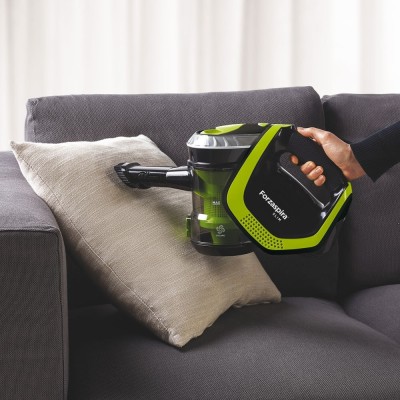 Polti Forzaspira Slim SR110 Aspiradora escoba 2 en 1 Batería Secar HEPA Sin bolsa Negro, Cal, Metálico