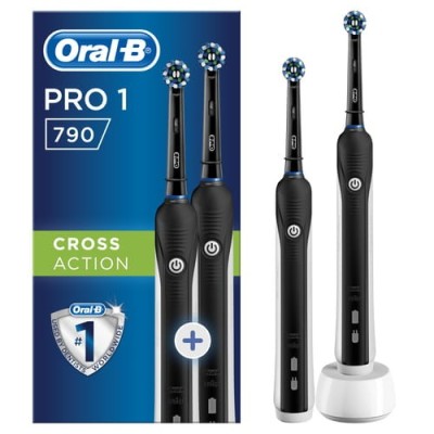 Oral-B PRO 790 CrossAction Adulto Cepillo dental oscilante Negro, Blanco