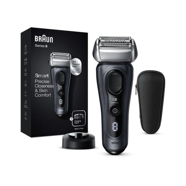 Braun Series 8 8413s Wet&Dry Máquina de afeitar de láminas Recortadora