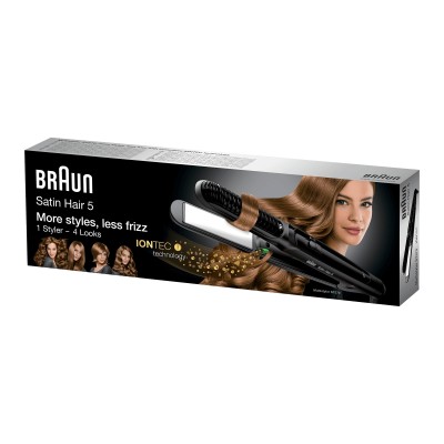 Braun Satin-Hair 5 ST 570 Herramienta de peinado con múltiples accesorios Caliente Negro