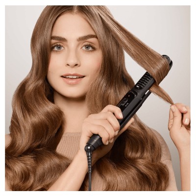 Braun Satin-Hair 5 ST 570 Herramienta de peinado con múltiples accesorios Caliente Negro