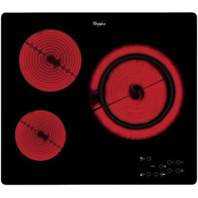 Whirlpool AKT 807 BF hobs Negro Integrado Cerámico 3 zona(s)