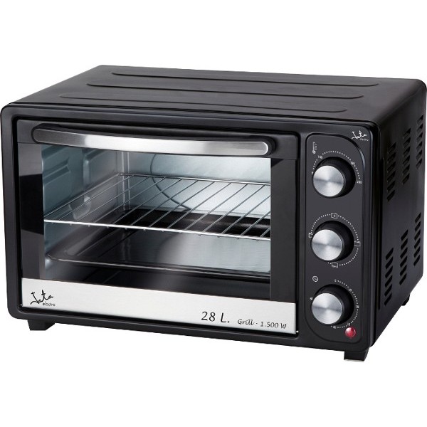 JATA HN928 horno tostador 28 L 1500 W Negro, Acero inoxidable Parrilla