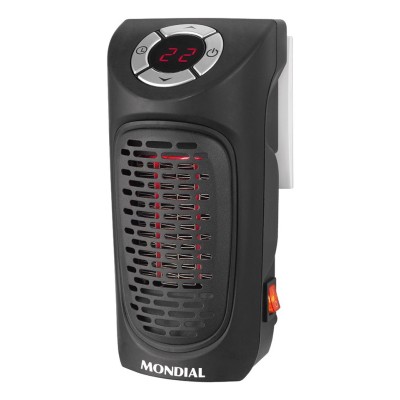 Mondial A12 calefactor eléctrico Interior Negro 350 W Ventilador eléctrico
