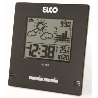 Elco ED-100 despertador Reloj despertador digital Negro