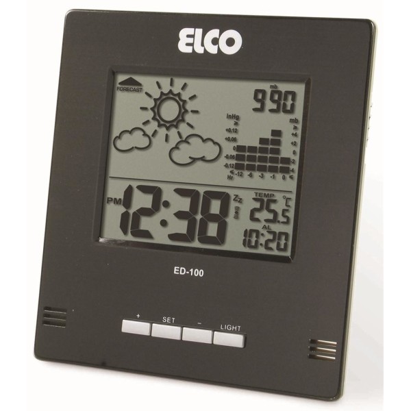 Elco ED-100 despertador Reloj despertador digital Negro