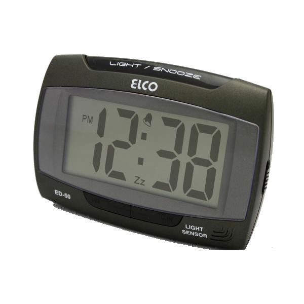 Elco ED-50 despertador Reloj despertador digital Negro