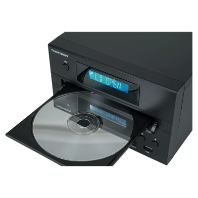 Thomson MIC122BT Microcadena de música para uso doméstico 10 W Negro, Plata