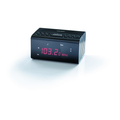 Thomson CR50 radio Reloj Negro
