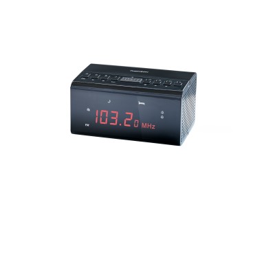 Thomson CR50 radio Reloj Negro