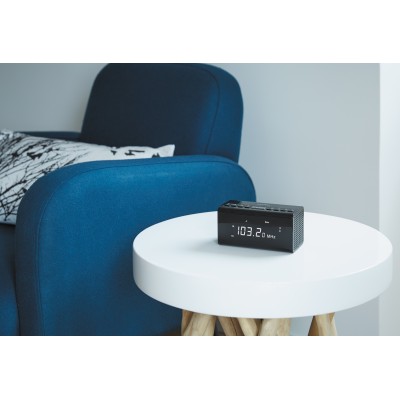 Thomson CR50 radio Reloj Negro