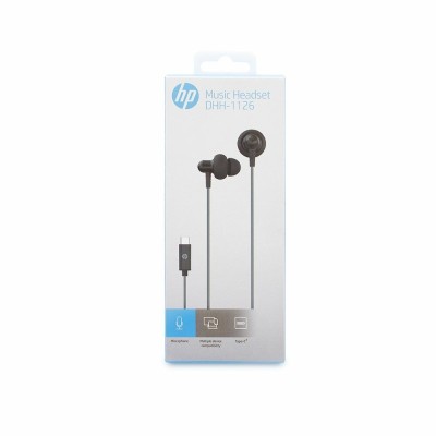 HP DHH-1126 Auriculares Alámbrico Dentro de oído Llamadas Música USB Tipo C Negro