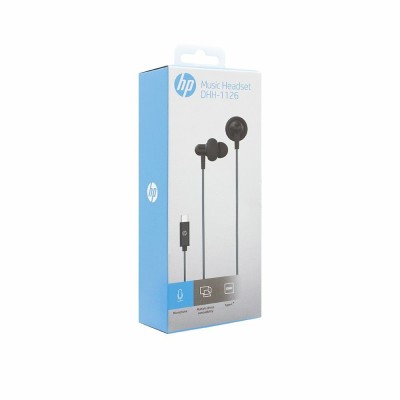 HP DHH-1126 Auriculares Alámbrico Dentro de oído Llamadas Música USB Tipo C Negro