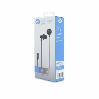 HP DHH-1126 Auriculares Alámbrico Dentro de oído Llamadas Música USB Tipo C Negro