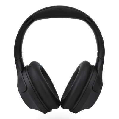 Ksix Auriculares inalámbricos Odissey, ANC + ENC, Micrófono, Autonomía 30h, Llamadas, Cable Jack 3,5 mm, Estuche, Negro