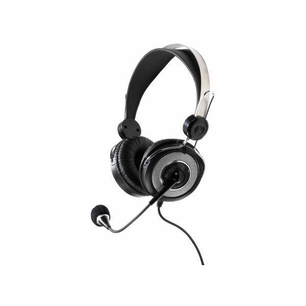 Vivanco 36652 auricular y casco Auriculares Alámbrico Diadema Música/uso diario Negro, Plata