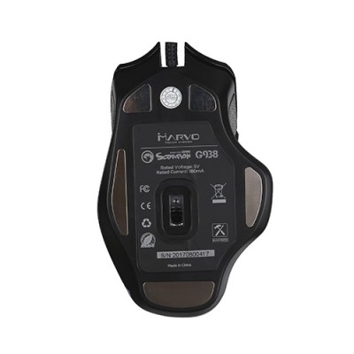 Scorpion MA-G938 GN ratón Juego mano derecha USB tipo A 4000 DPI