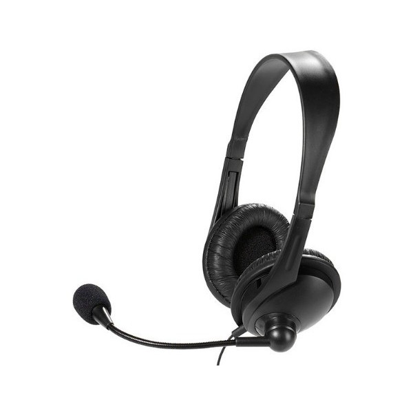 Vivanco 36671 auricular y casco Auriculares Alámbrico Diadema Oficina/Centro de llamadas Negro