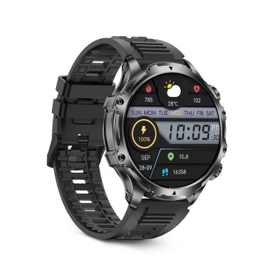 Ksix Smartwatch KISX Venture, Pantalla XXL TFT 1,85", Aut. 10 días, Modos deporte y salud, Llamadas, Asistentes de voz, IP68,