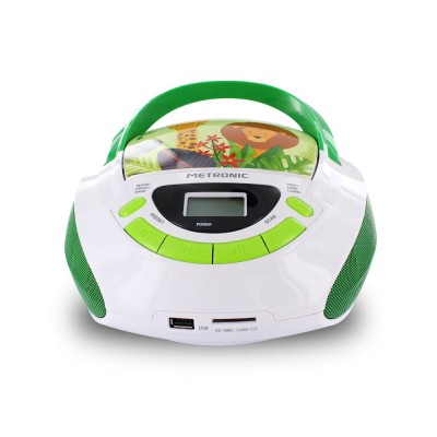 Metronic 477144 reproductor de CD Reproductor de CD portátil Verde, Blanco