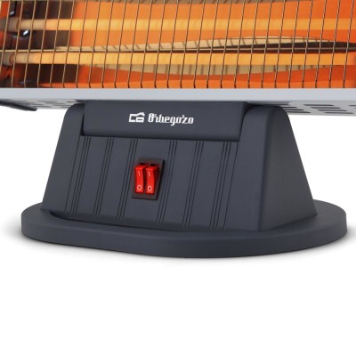 Orbegozo BP 0204 calefactor eléctrico Interior Negro 1200 W Calefactor eléctrico de cuarzo