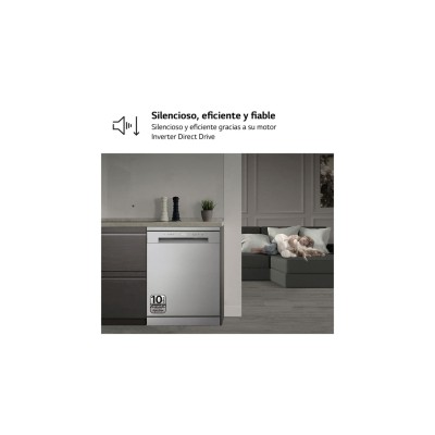 LG DF142FV lavavajillas Independiente 14 cubiertos D