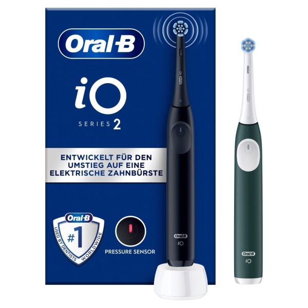 Oral-B iO Series 2 Adulto Cepillo dental vibratorio Negro, Verde