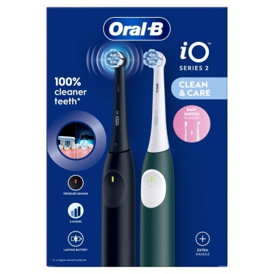 Oral-B iO Series 2 Adulto Cepillo dental vibratorio Negro, Verde