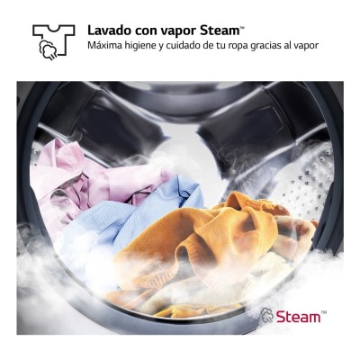 LG F4DR5009A3W lavadora-secadora Independiente Carga frontal Blanco D