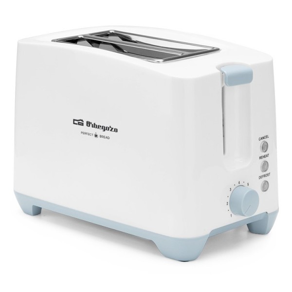 Orbegozo TO 3020 tostadora 7 2 rebanada(s) 750 W Gris, Blanco