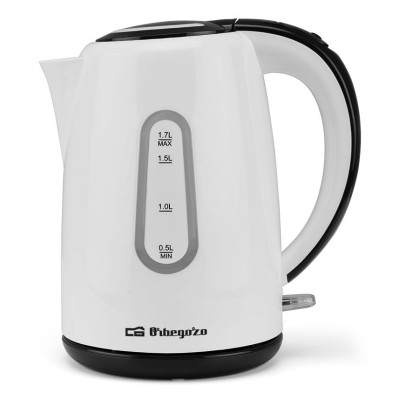 Orbegozo KT 6004 tetera eléctrica 1,7 L 2200 W Negro, Blanco