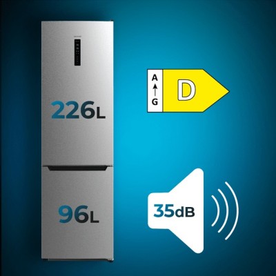 Cecotec 02423 nevera y congelador Independiente 322 L D Acero inoxidable