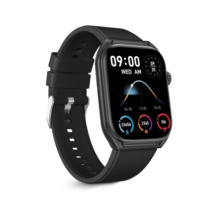 Ksix Smartwatch Urban Move, Pantalla AMOLED 2.06", Autonomía 5 días, Modo deporte y salud, Manos libres, IP67, Negro