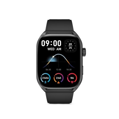 Ksix Smartwatch Urban Move, Pantalla AMOLED 2.06", Autonomía 5 días, Modo deporte y salud, Manos libres, IP67, Negro