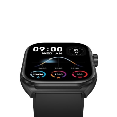 Ksix Smartwatch Urban Move, Pantalla AMOLED 2.06", Autonomía 5 días, Modo deporte y salud, Manos libres, IP67, Negro
